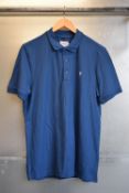 *Farah Blue Peony Modern Fit Polo Size: M