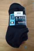 *10 Pairs of K. Bell Cotton Soxcks Size: 3-8
