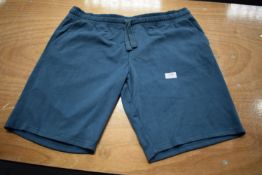 *Jachs New York Soft Touch Suede Finish Shorts in Teal Size: XXL