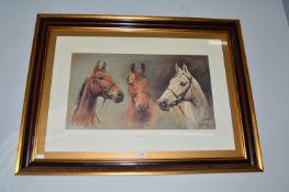 We Three Kings Horse Racing Print