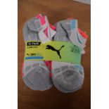 10x Pairs of Puma Dry Cell Kid’s Socks Size: Child’s 12-1.5