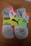 10x Pairs of Puma Dry Cell Kid’s Socks Size: Child’s 12-1.5