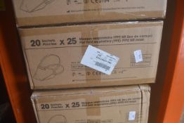 *2x Boxes of 20x 25pk of FFP2 Face Masks