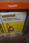 *2x Wessex 30L Wet & Dry Vacuum Cleaners