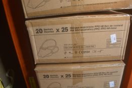 *2x Boxes of 20x 25pk of FFP2 Face Masks