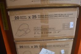 *2x Boxes of 20x 25pk of FFP2 Face Masks