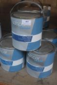 *3x 2.5L of Valspar Trade Interior Wood & Metal Gloss Base A