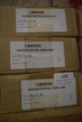 3x Boxes of 6x 125ml Liberon Wood Stopping Dark Oak