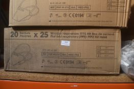 *2x Boxes of 20x 25pk of FFP2 Face Masks