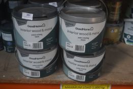*4x 2.5L of GoodHome Interior Wood & Metal Paint Mixing Base B
