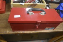 Mixed Box of Tools Including Hammers, Files, etc.