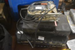 Dewalt Drill, Black & Decker Jigsaw, and a Cordless Screwdriver