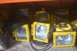 6x 110v Flameproof Site Lighting Units