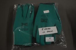 5x Pairs of Work Gloves
