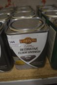 4x 1L Tins of Liberon Decorative Floor Varnish Melting Metallic