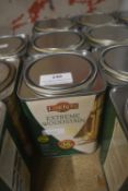 3x 1L Tins of Liberon Extreme Wood Stain Poplar