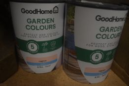 6x 0.75L Tins of GoodHome Garden Colours Nagoya Matt