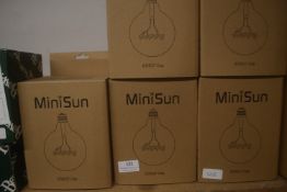 5x Mini Sun “Happy” E27 Light Bulbs