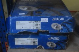 2x Pair of Pagid Brake Discs Model 54573 to fit Citroen Jumper, Fiat Ducato, or Peugeot Boxer