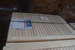 *~50x Pine Close Louvre Doors 762x533x21mm