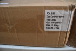 *Box of ~800x 7.5x90 Concrete Screws
