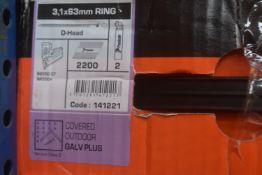 *1x Box of 2200x Paslode 63mm Ring Nails