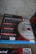 *Trend 210mm Tungsten Carbide Topped Saw Blade Medium/Corse Finish