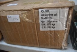 *Box of ~200x M12x75 Concrete Bolts