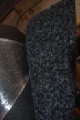 *200cm Wide Roll of Black & Grey Carpet