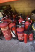 *Quantity of Assorted Fire Extinguishers