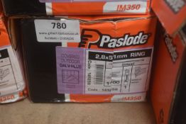 *1x Box of 1100x Paslode 51mm Ring D-Head Nails