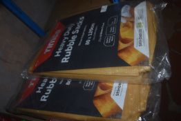 *2x Timco Heavy Duty Rubble Sacks 80x120cm