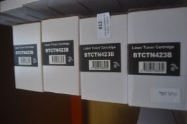*4x BTC TN423B Laser Toner Cartridges