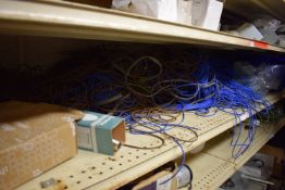 *Contents of Shelf Include Blue and Brow Cable Sleeving