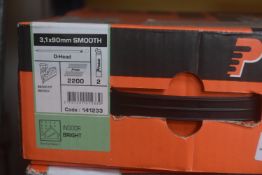*1x Box of 2200x Paslode 90mm Smooth D-Head Nails