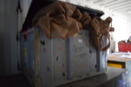 *Plastic Box Containing Hessian