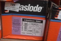 *1x Box of 1100x Paslode 63mm Ring Round Drive Nails