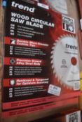 *2x Trend 190mm Wood Circular Saw Blades Medium Finish