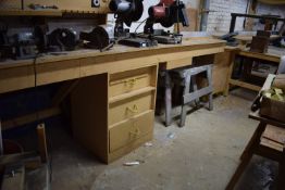 *Large MDF Chop Saw Bench ~7m long