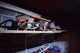 *Contents of Shelf to Include Propane Double Burner, etc.