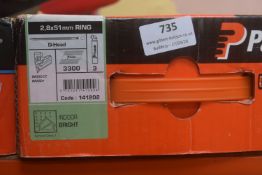 *1x Box of 3300x Paslode 51mm Ring D-Head Nails