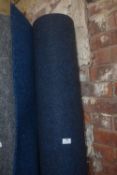 *205cm Wide Roll of Blue Carpet