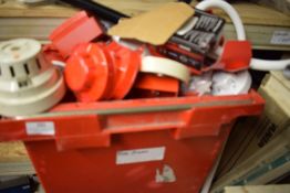 *Tub of Assorted Fire Alarm Sensors, Emergency Buttons, etc.