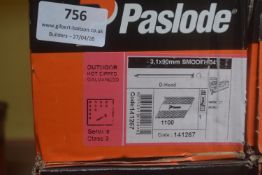 *1x Box of 1100x Paslode 90mm Smooth 34° D-Head Nails