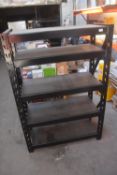*Black Metal Racking 105x43cm x 150cm high