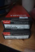 *2x Packs of Timco Collated Drywall Screws 3.5x25 Timber Stud Plasterboard Screws