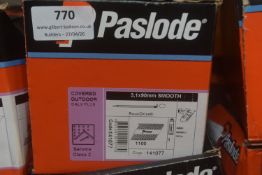 *1x Box of 1100x Paslode 90mm Smooth Round Drive Nails