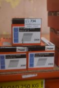 *2x Boxes of Paslode F16 Angled Brads 50mm, and 1x Box of 63mm