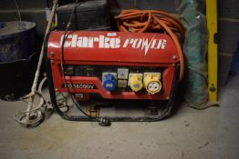 *Clarke Power PG3800DV Generator with 240v and 110v Output