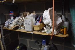 *Contents of Shelf to Include Hacksaw, Nuts, Bolts, and Other Fixings